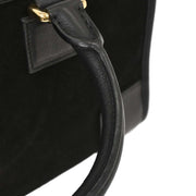 Loewe Black Suede Leather Amazona 28 Handbag 051403 196182