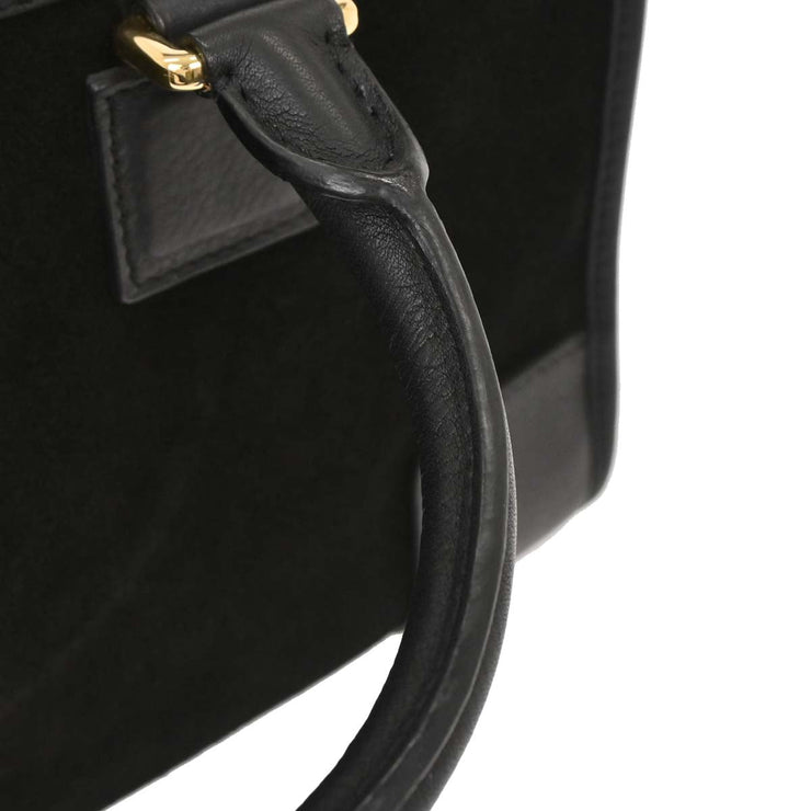 Loewe Black Suede Leather Amazona 28 Handbag 051403 196182