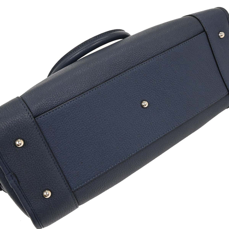 Loewe Blue Leather Amazona 36 Handbag 081401 196183