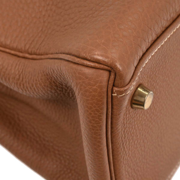 Hermes Gold Togo Kelly 32 Retourne 2way Handbag  Square:C 11F 196186