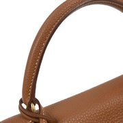 Hermes Gold Togo Kelly 32 Retourne 2way Handbag  Square:C 11F 196186