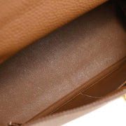 Hermes Gold Togo Kelly 32 Retourne 2way Handbag  Square:C 11F 196186