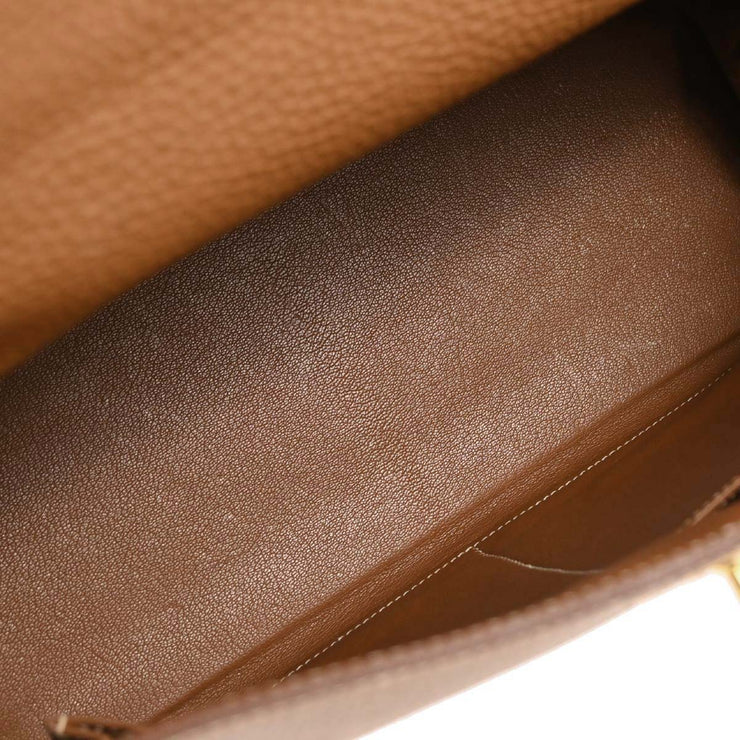 Hermes Gold Togo Kelly 32 Retourne 2way Handbag  Square:C 11F 196186