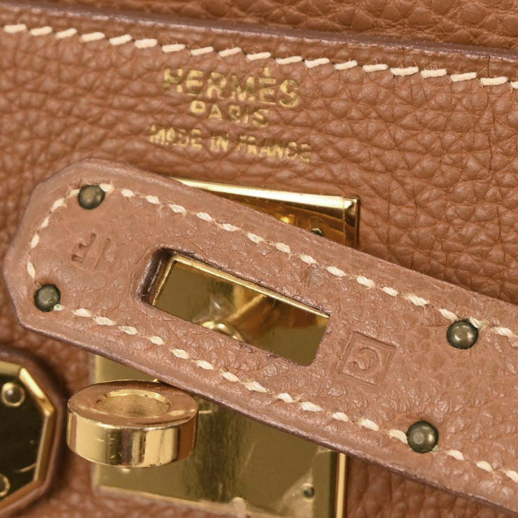 Hermes Gold Togo Kelly 32 Retourne 2way Handbag  Square:C 11F 196186