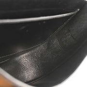 Hermes Black Box Calf Double H Shoulder Bag 196188