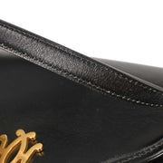 Hermes Black Box Calf Double H Shoulder Bag 196188