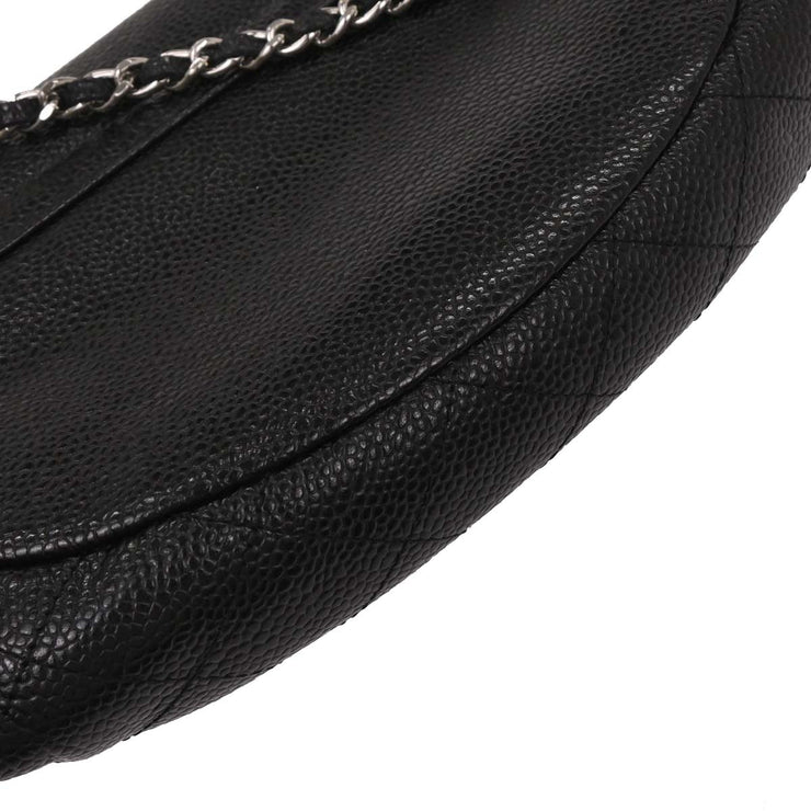 Chanel Black Calfskin Half-Moon WOC Wallet On Chain 196189