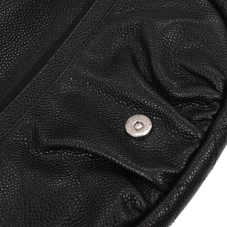 Chanel Black Calfskin Half-Moon WOC Wallet On Chain 196189