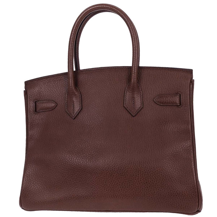 Hermes Marron Ardennes Birkin 30 Handbag  Square:D28 196191