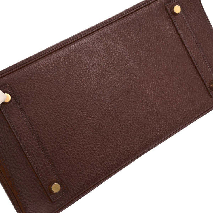 Hermes Marron Ardennes Birkin 30 Handbag  Square:D28 196191