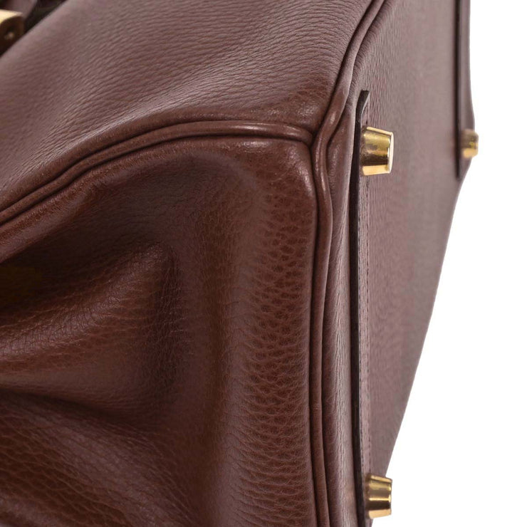 Hermes Marron Ardennes Birkin 30 Handbag  Square:D28 196191