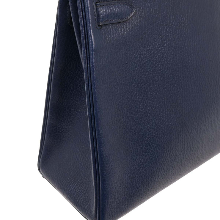 Hermes Blue Indigo Ardennes Kelly 32 Retourne 2way Handbag  Circle:Y 5C 196195