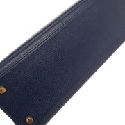 Hermes Blue Indigo Ardennes Kelly 32 Retourne 2way Handbag  Circle:Y 5C 196195