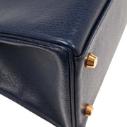 Hermes Blue Indigo Ardennes Kelly 32 Retourne 2way Handbag  Circle:Y 5C 196195
