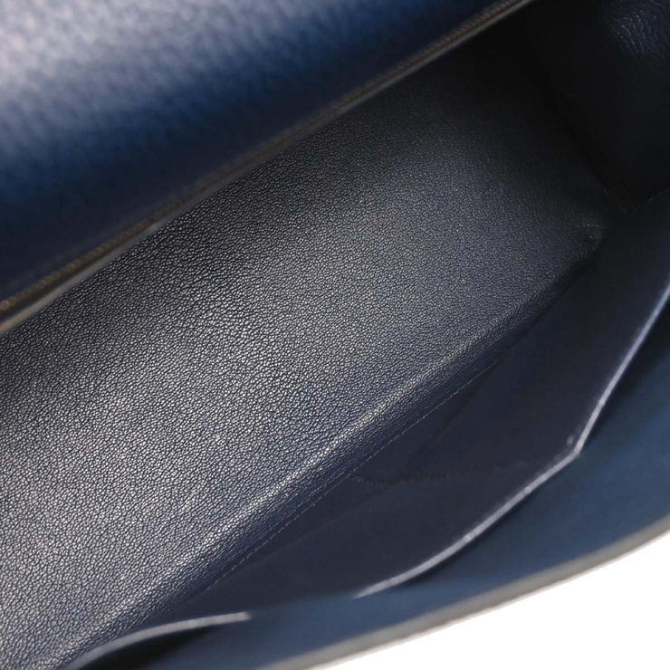 Hermes Blue Indigo Ardennes Kelly 32 Retourne 2way Handbag  Circle:Y 5C 196195