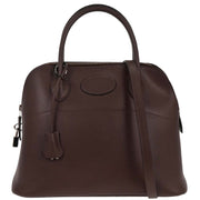 Hermes Chocolat Epsom Bolide 31 2way Handbag  Square:K U.20 196198