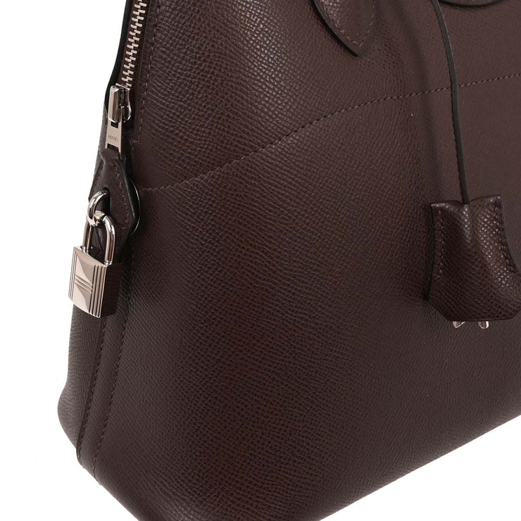 Hermes Chocolat Epsom Bolide 31 2way Handbag  Square:K U.20 196198