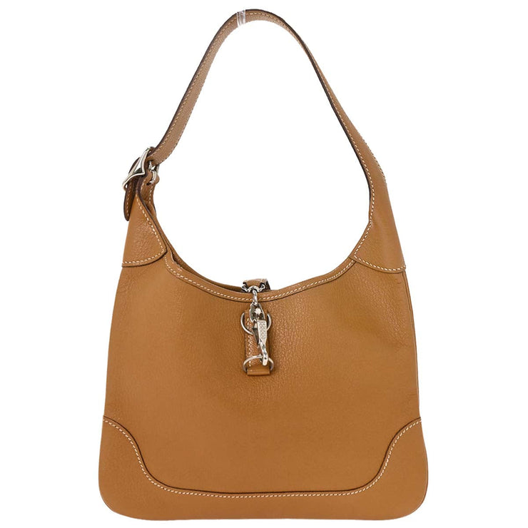 Hermes Natural Sable Chevre Myzore Trim 24 Handbag P Square:H74 196199
