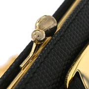 Salvatore Ferragamo Black Vara Bow Chain Shoulder Bag 223054 196203