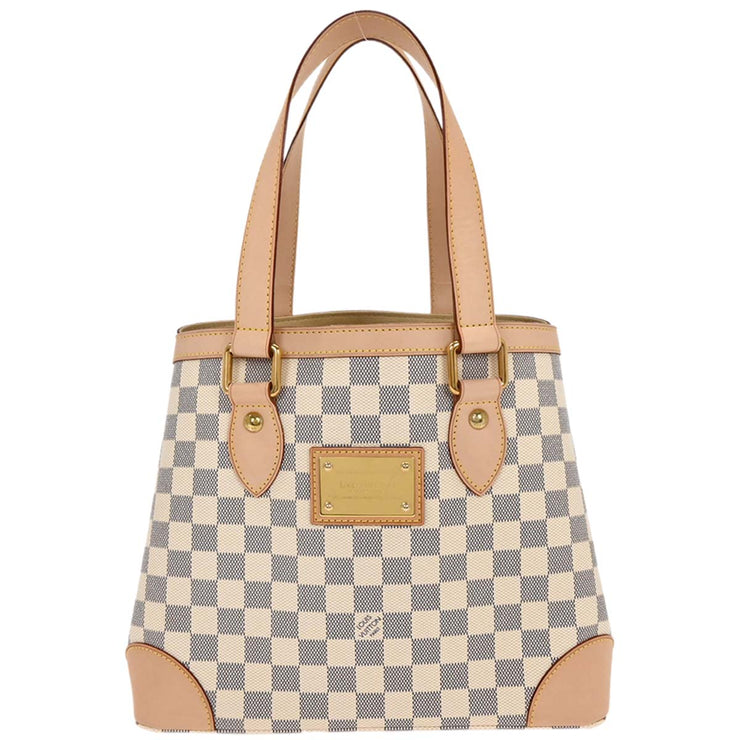 Louis Vuitton Damier Azur Hampstead PM Tote Handbag N51207 CA4132 196205