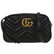 Gucci Black GG Marmont Small Camera Bag 447632.486628 196212