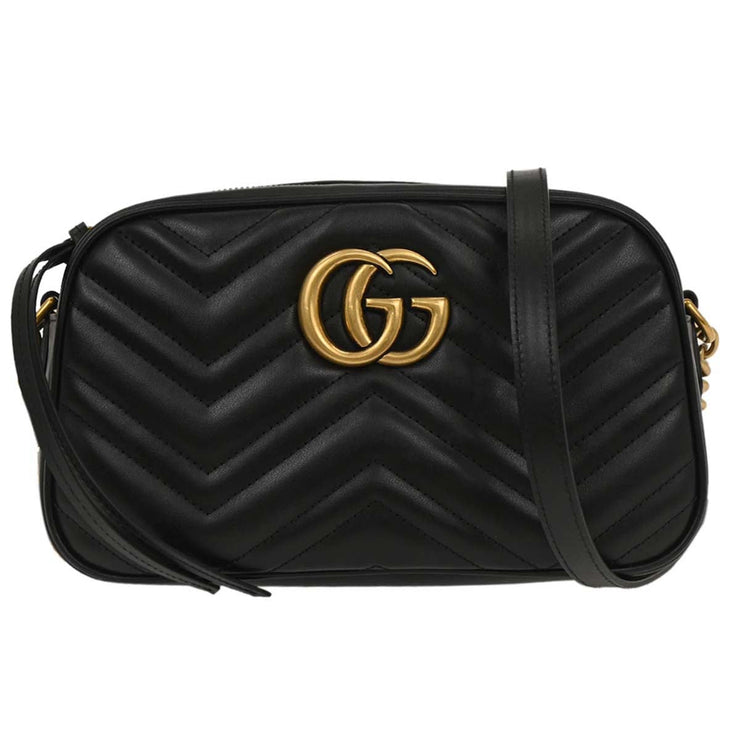 Gucci Black GG Marmont Small Camera Bag 447632.486628 196212