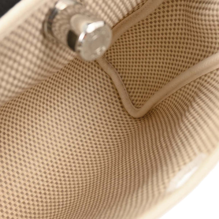 Hermes Beige Black Toile GM Officier Herbag TPM 2 in 1 Shoulder Bag C Square:H 196217