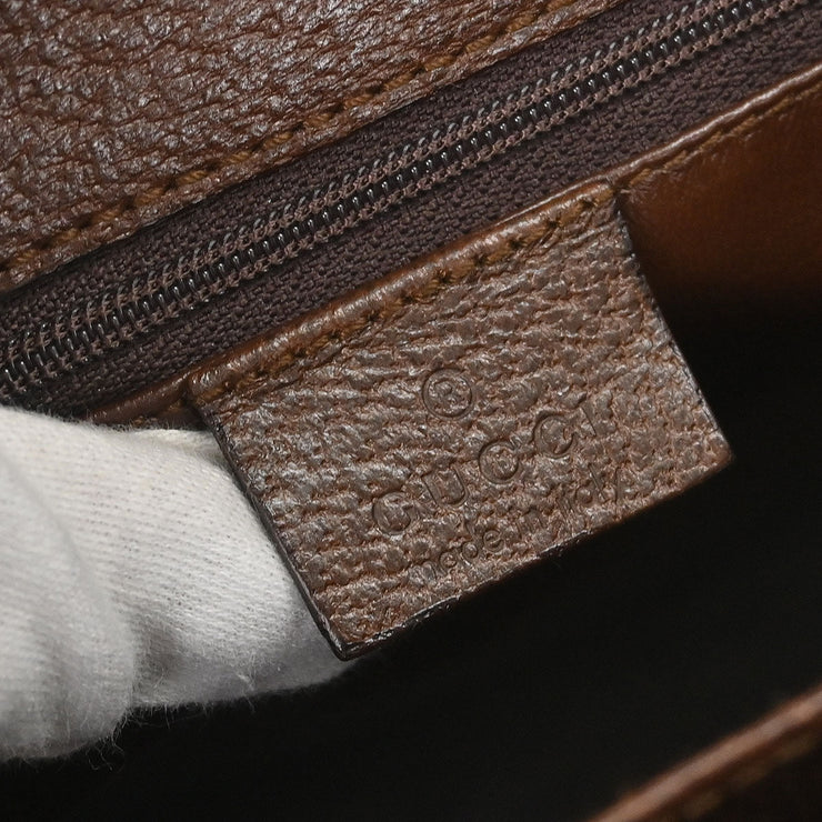 Gucci Brown Pigskin Bamboo Tote Bag 002.1034 200047 196218