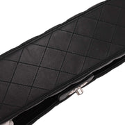 Chanel Black Lambskin Medium Classic Double Flap Shoulder Bag 196225