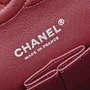 Chanel Black Lambskin Medium Classic Double Flap Shoulder Bag 196225