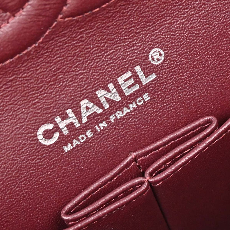 Chanel Black Lambskin Medium Classic Double Flap Shoulder Bag 196225