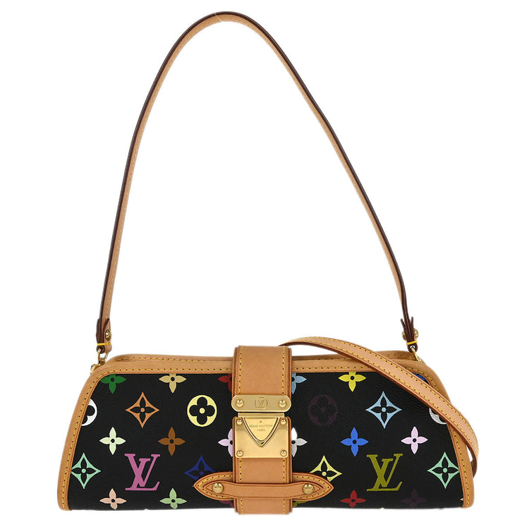 Louis Vuitton Black Multicolor Shirley Shoulder Bag M40050 MI0016 196230