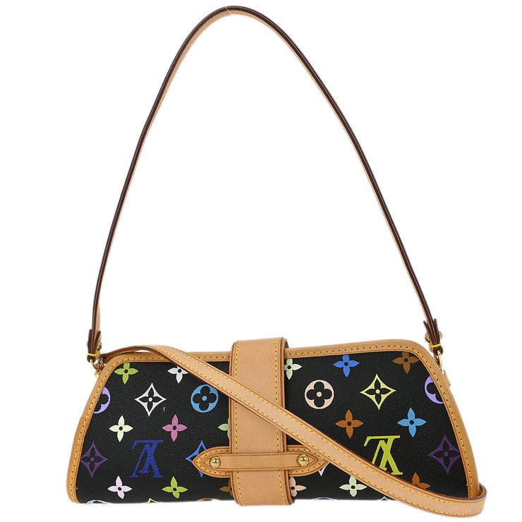 Louis Vuitton Black Multicolor Shirley Shoulder Bag M40050 MI0016 196230