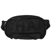 Chanel Black Mesh Body Bag Bum Bag 196233