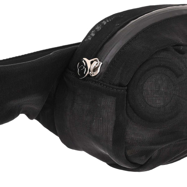 Chanel Black Mesh Body Bag Bum Bag 196233