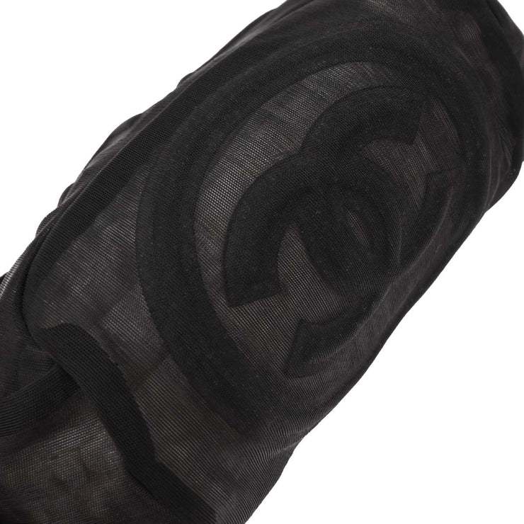 Chanel Black Mesh Body Bag Bum Bag 196233