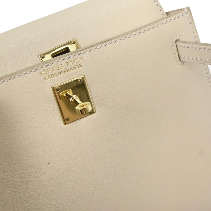Hermes Parchemin Swift Mini Kelly 15 2way Sellier Handbag 196238