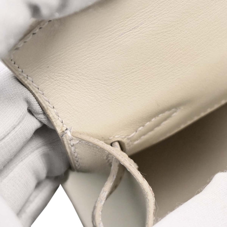 Hermes Parchemin Swift Mini Kelly 15 2way Sellier Handbag 196238