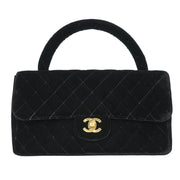 Chanel Black Velvet Handbag 196240