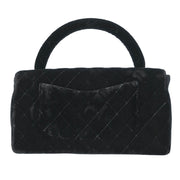 Chanel Black Velvet Handbag 196240