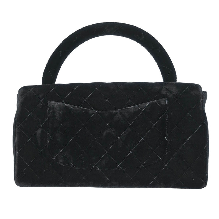 Chanel Black Velvet Handbag 196240