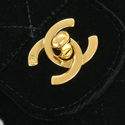 Chanel Black Velvet Handbag 196240