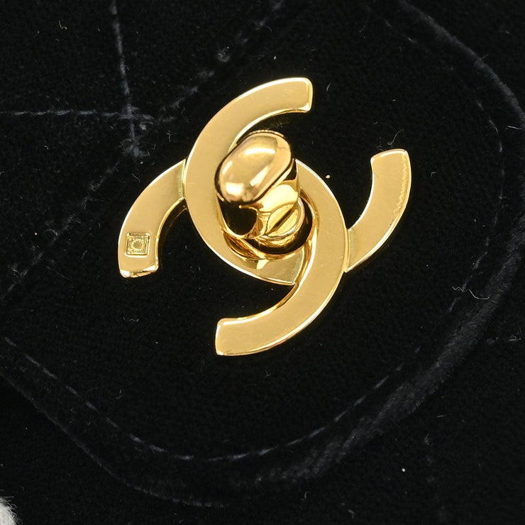 Chanel Black Velvet Handbag 196240