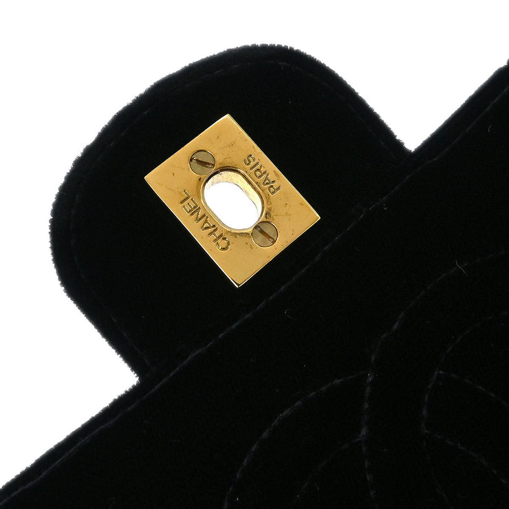 Chanel Black Velvet Handbag 196240