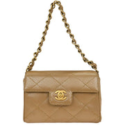 Chanel Beige Calfskin Handbag 196241