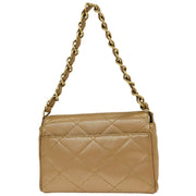 Chanel Beige Calfskin Handbag 196241