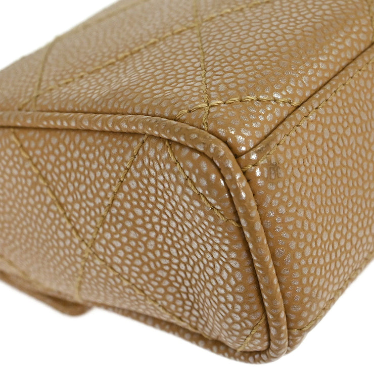 Chanel Beige Calfskin Handbag 196241