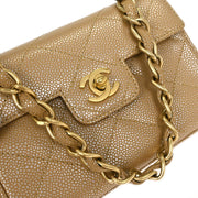 Chanel Beige Calfskin Handbag 196241