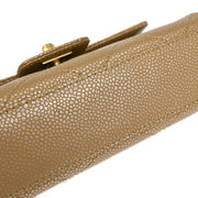 Chanel Beige Calfskin Handbag 196241
