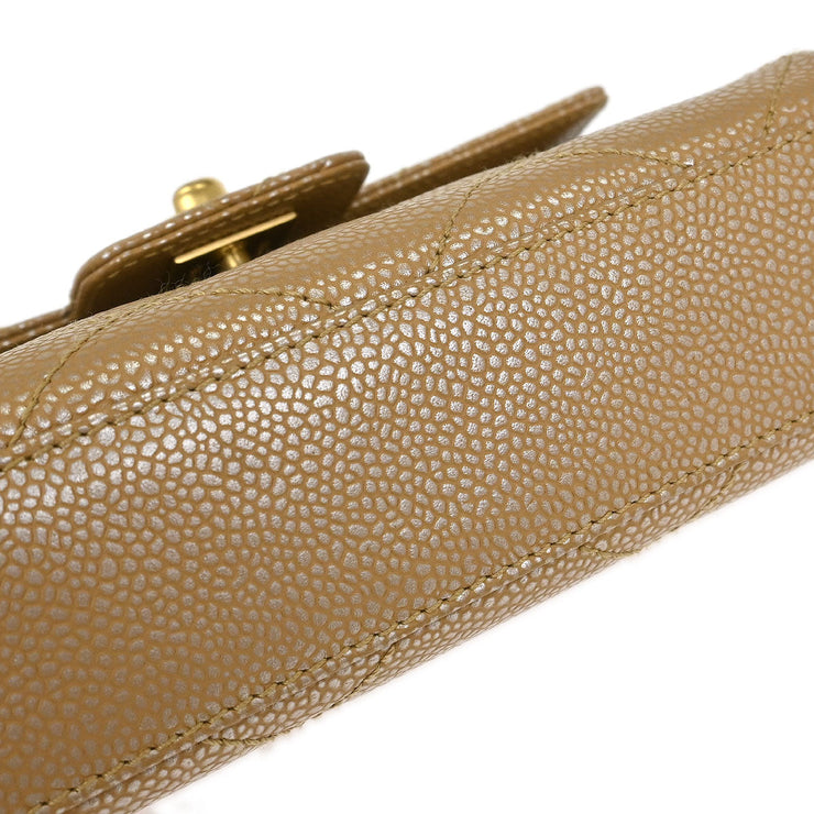 Chanel Beige Calfskin Handbag 196241